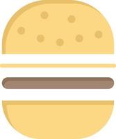 burger fast food fast food flachbild farbe symbol vektor symbol banner vorlage