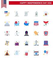 25 kreativ USA ikoner modern oberoende tecken och 4:e juli symboler av flaska dryck USA cola USA redigerbar USA dag vektor design element