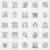 25 universelle Business-Icons Vektor kreative Icon-Illustration zur Verwendung in Web- und Mobilprojekten