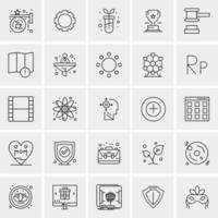 25 universelle Business-Icons Vektor kreative Icon-Illustration zur Verwendung in Web- und Mobilprojekten