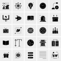 25 universelle Business-Icons Vektor kreative Icon-Illustration zur Verwendung in Web- und Mobilprojekten