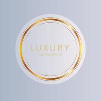 luxus-premium-kollektion mit goldenen abzeichenetiketten vektor