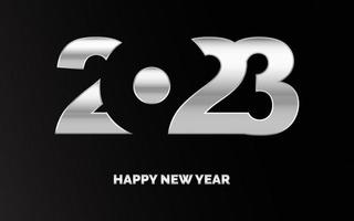2047 design Lycklig ny år. ny år 2023 logotyp design för broschyr design. kort. baner. jul dekor 2023 vektor