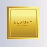 luxuriöse goldene Abzeichen und Etiketten Premium-Qualitätsprodukt vektor