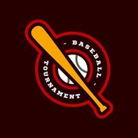 baseball modern professionell sport typografi i retrostil. vektor design emblem, badge och sportig mall logo design
