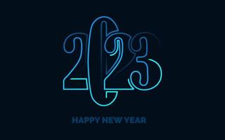 2064 Lycklig ny år symboler. ny 2023 år typografi design. 2023 tal logotyp illustration vektor