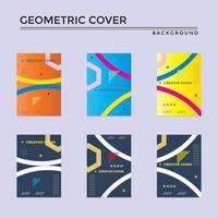 geometrisches Cover-Design vektor