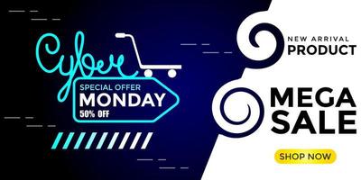 Cyber-Monday-Event vektor