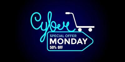 Cyber-Monday-Event vektor