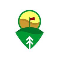 Golfclub-Symbol, Symbol, Elemente und Logo-Vektor-Sammlung vektor
