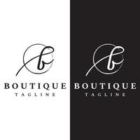 frauenmode-logoschablone mit kleiderbügel, luxuskleidung.logo für geschäft, boutique, modegeschäft, modell, einkaufen und schönheit. vektor