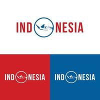 typografi indonesien oberoende dag mall vektor