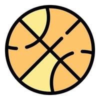 Basketball-Symbol Farbumrissvektor vektor