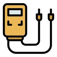 Farbumrissvektor des Multimeter-Symbols vektor