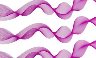 abstrakter Hintergrundvektor mit lila dynamischen Wellen vektor