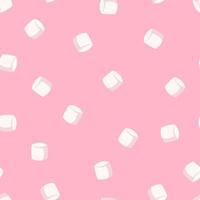 sömlös mönster marshmallow vektor