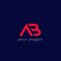ab Logo, Monogramm Vektor Design