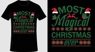 jul t-shirt design. gifta sig jul. vektor