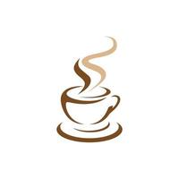 Kaffeetasse-Logo-Vorlage vektor