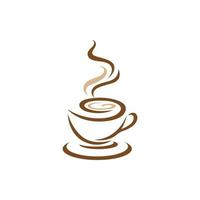 Kaffeetasse-Logo-Vorlage vektor