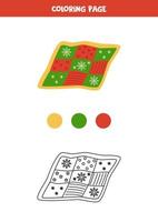 Färg tecknad serie täcke. kalkylblad för ungar. vektor