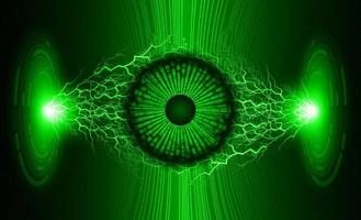 modernes Augenhologramm auf Technologiehintergrund vektor