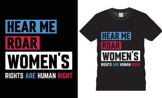 Typografie Tag der Menschenrechte kreativer T-Shirt-Design-Vektor. vektor