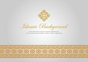 islamic mönster lyx guld vektor