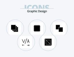 design glyf ikon packa 5 ikon design. . lappa. vektor