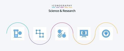 vetenskap blå 5 ikon packa Inklusive . biologisk. vetenskap. bio. vetenskap vektor