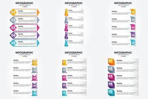 flaches Designset der Vektorillustrations-Infografiken für Werbebroschürenflieger und -zeitschrift vektor