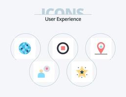 Benutzererfahrung flach Icon Pack 5 Icon Design. . . Internet. Mann. Standort vektor