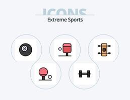 Sportlinie gefüllt Icon Pack 5 Icon Design. . Sport. Sport vektor