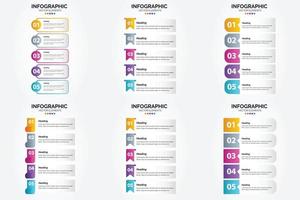 flaches Designset der Vektorillustrations-Infografiken für Werbebroschürenflieger und -zeitschrift vektor