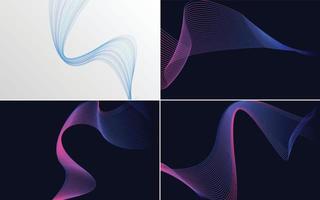 modern Vinka kurva abstrakt vektor bakgrund för en professionell presentation