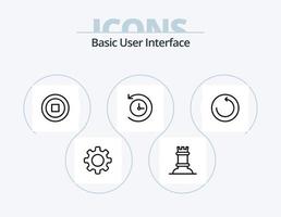 Basic Line Icon Pack 5 Icon-Design. . . zitieren. Figur. Bischof vektor