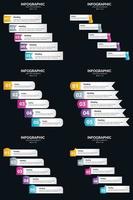 Gestalten Sie Ihre Geschäftspräsentation ansprechender mit Vektor-Infografiken. vektor