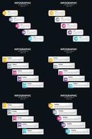 Gestalten Sie Ihre Präsentation ansprechender mit Vektor-Infografiken und Zeitleisten vektor