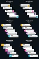 Verwenden Sie unser Vektor-Infografik-Paket, um Ihre Präsentation zu verbessern vektor