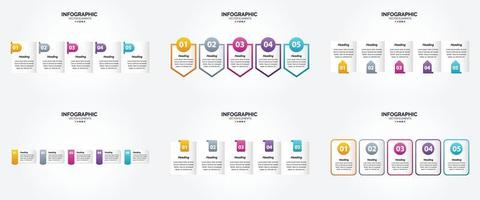 Verwenden Sie diese Vektorillustrationen, um ansprechende Infografiken für Werbung zu erstellen. Broschüren. Flyer. und Zeitschriften. vektor