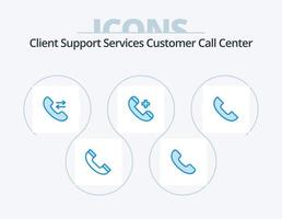 Anruf blau Icon Pack 5 Icon Design. Handy, Mobiltelefon. Telefon. kontaktiere uns. Forderung. Telefon vektor