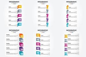 Verwenden Sie diese Vektorillustrationen, um beeindruckende Infografiken für die Werbung zu erstellen. Broschüren. Flyer. und Zeitschriften. vektor