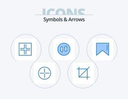 symbole und pfeile blau icon pack 5 icon design. . Flagge. Symbole. Banner. streamen vektor
