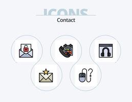Kontaktleitung gefüllt Icon Pack 5 Icon Design. Kontakt. Forderung. Datei. online. Schreibtisch vektor