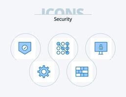 Sicherheit blau Icon Pack 5 Icon Design. . Sicherheit. Sicherheit. sperren. Sicherheit vektor