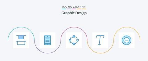 design blå 5 ikon packa Inklusive . form. Lägg till vektor