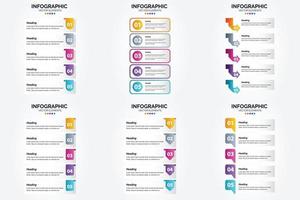 Verwenden Sie dieses Vektor-Infografik-Set, um Ihre Werbung in Broschüren zu machen. Flyer. und Zeitschriften effektiver. vektor