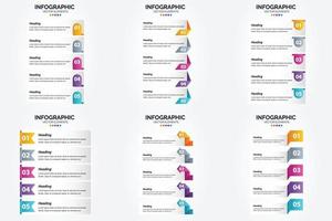 Dieses Vektorillustrationsset eignet sich perfekt zum Erstellen von Infografiken für Werbung. Broschüren. Flyer. und Zeitschriften. vektor