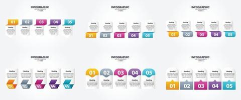 Verwenden Sie diese Vektorillustrationen, um professionell aussehende Infografiken für Werbung zu erstellen. Broschüren. Flyer. und Zeitschriften. vektor