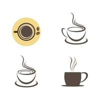 kaffekopp logotyp bilder vektor